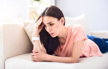 Stressed Woman Suffering From Lupus Atlanta, GA